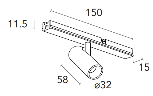 LIGHTINOVA CLIXX MICRO Magnetic Track System 1 Meter - fig 9