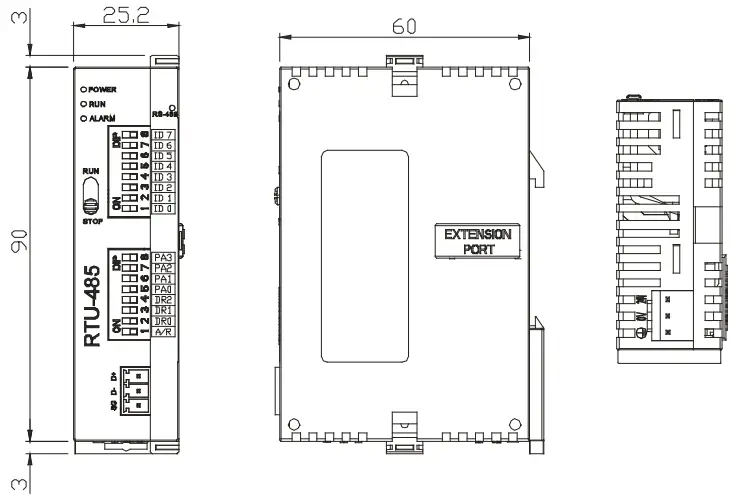 DELTA-RTU-485-Modbus-Remote-I-O-Communication-Module-fig-2