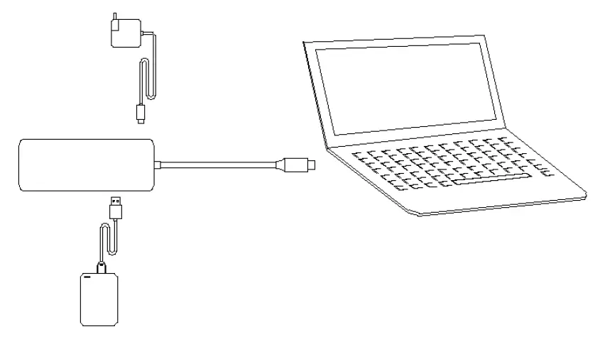 GIISSMO GII-3901 USB C Docking Station Dual Monitor 3