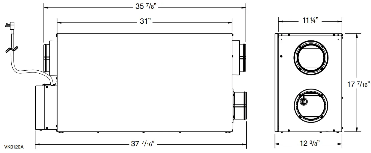 VENMAR VB0313 Fresh Air Systems - HRV and HRV
