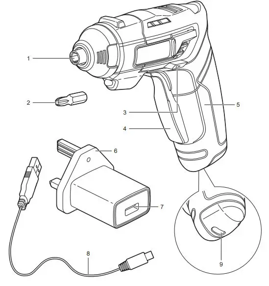 RYOBI ERGO-A2 ERGO 4V Cordless Screwdriver Kit Instruction Manual - How to use