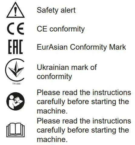 RYOBI ERGO-A2 ERGO 4V Cordless Screwdriver Kit Instruction Manual - SYMBOLS