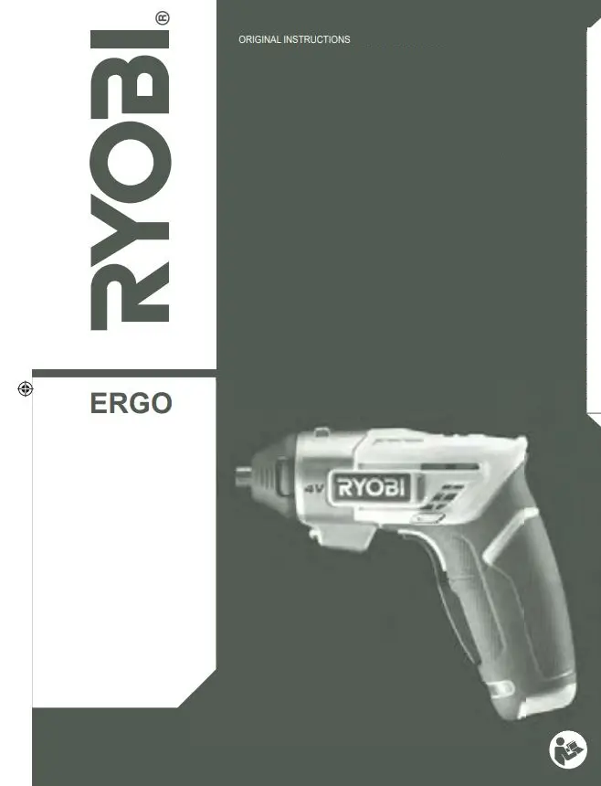 RYOBI ERGO-A2 ERGO 4V Cordless Screwdriver Kit Instruction Manual