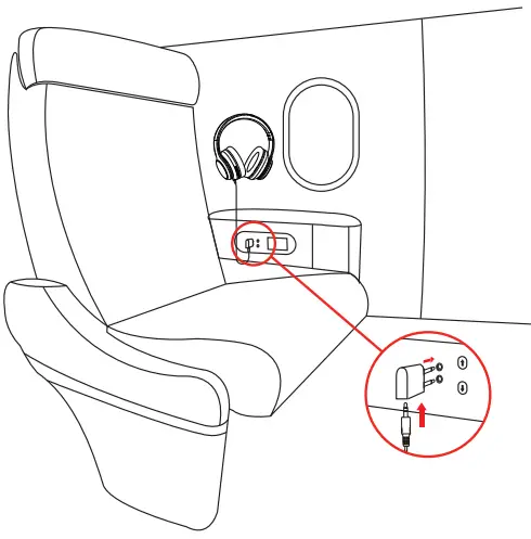 Srhythm NC15 Noise Cancelling Headphones Wireless Bluetooth-Airplane Adaptor Connection