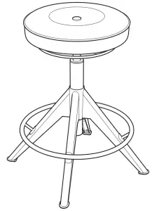 IKEA TROLLBERGET Active Sit Stand Support Grann Beige