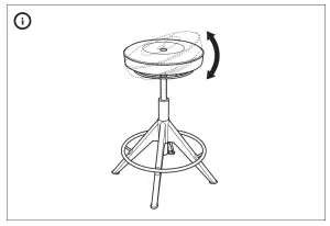 IKEA TROLLBERGET Active Sit Stand Support Grann Beige - fig25