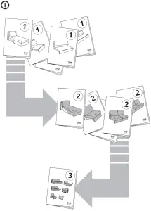 IKEA VIMLE Cover for Armrest