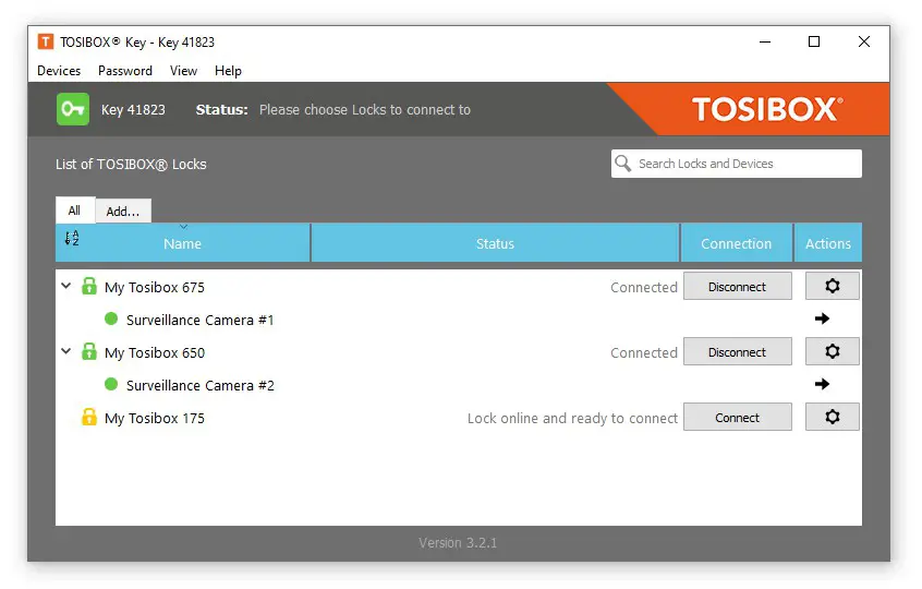 TOSIBOX 600-series Router - Using the Key
