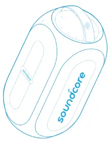 Soundcore A3390Z12 Rave Partycast Portable Bluetooth Speaker-