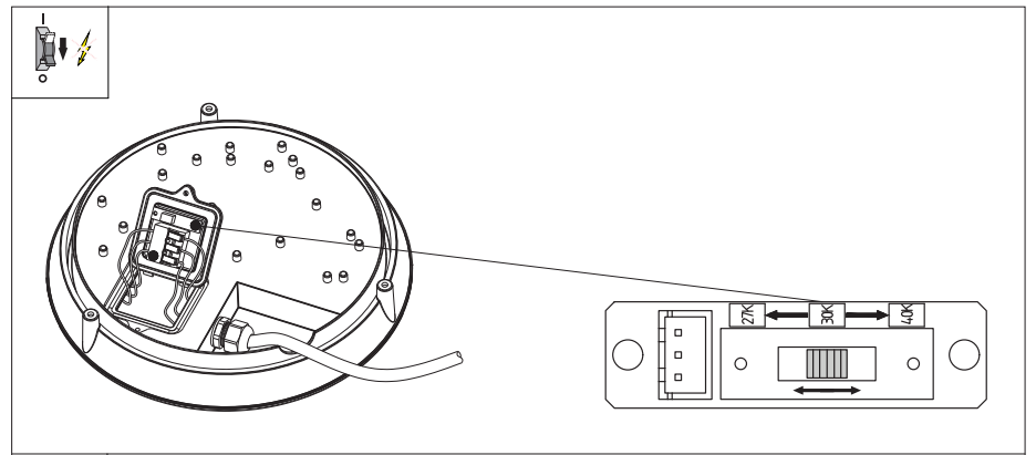 To adjust the color temperature