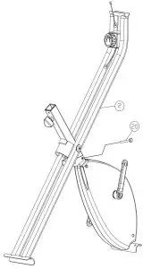 ITSU IS0149 Aire Fitness Machine Bike - lock pin