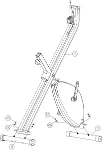 ITSU IS0149 Aire Fitness Machine Bike - rear