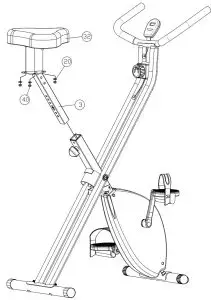 ITSU IS0149 Aire Fitness Machine Bike - seat post