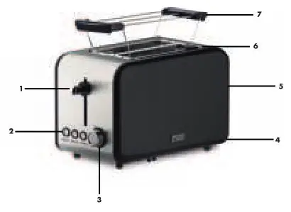 moa Toaster - PARTS DESCRIPTION