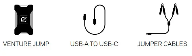 GOAL ZERO 50000 VENTURE JUMP Jump Starter Power Bank- WHATS IN THE BOX