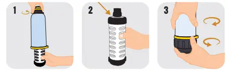 How to replace the filter cartridge