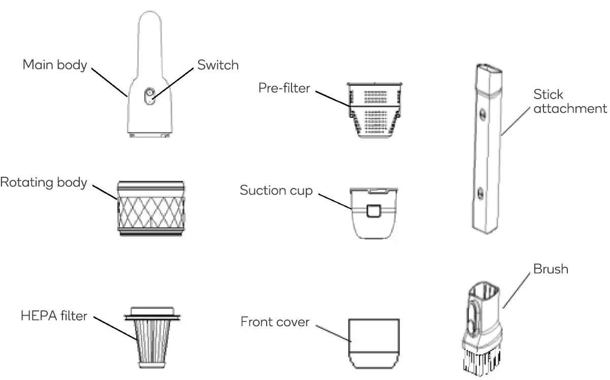 kogan Z2 Ultra Portable Cordless Vacuum Cleaner FIG-1