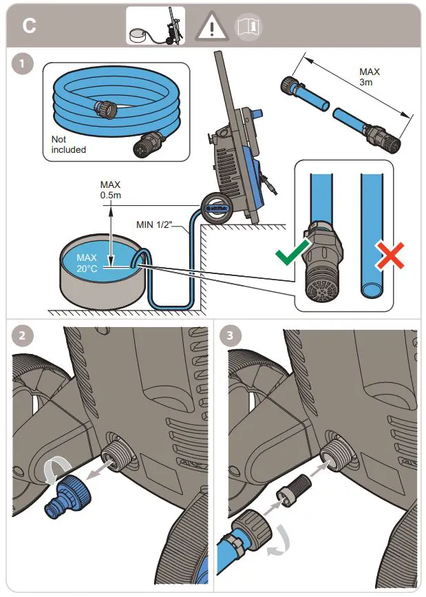 Nilfisk High Pressure Washer Core 140 In Hand Powercontrol - C 1