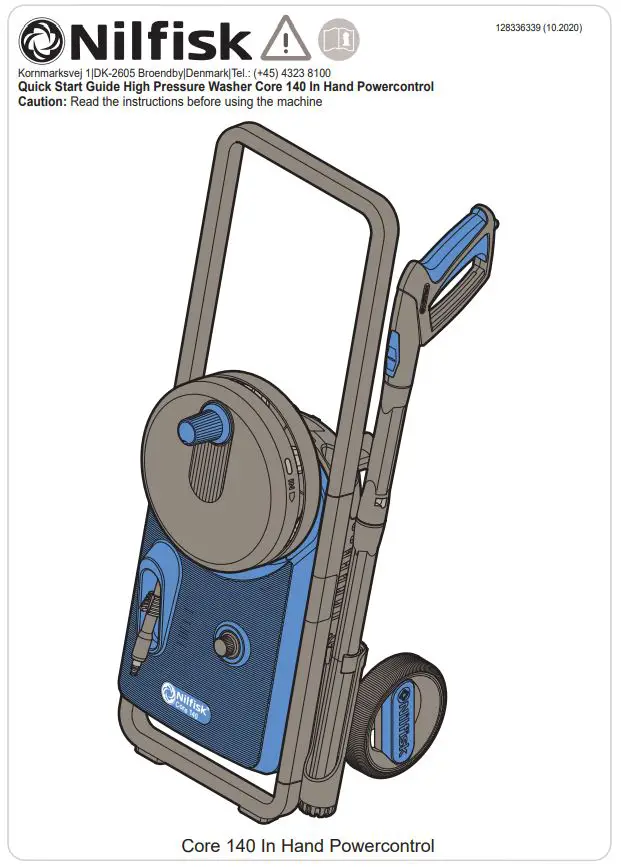 Nilfisk High Pressure Washer Core 140 In Hand Powercontrol