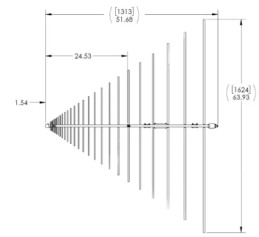 ETS-LINDGREN 3144 Log Periodic Dipole Array Antennas- Drawing 2