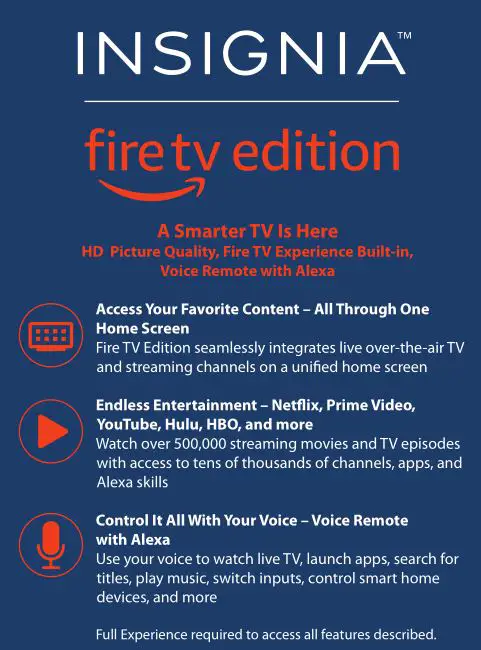 INSIGNIA Fire TV Edition Features