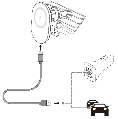 Shenzhen Esorun Technology MAGHOLDS01 Magnetic Wireless Charger- Connected Powe