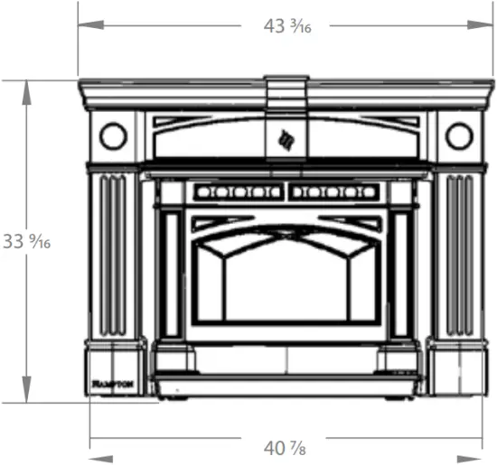 Hampton GCI60 - Dimensions 2