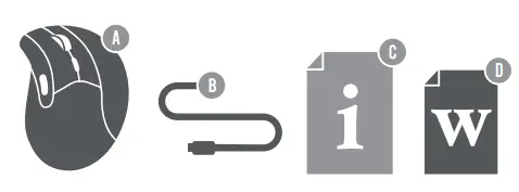 BAUHN AEM-0222 Ergonomic Mouse FIG 1