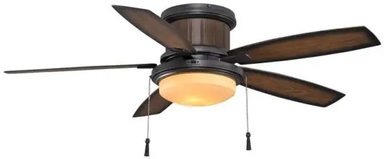HAMPTON BAY YG216-MWH Roanoke Outdoor 48 Inch Ceiling Fan