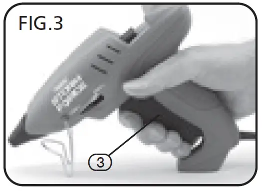 DRAPER -PT65KSF- Storm Force -400W- 230V -Variable -Heat Glue- Gun- FIG 3