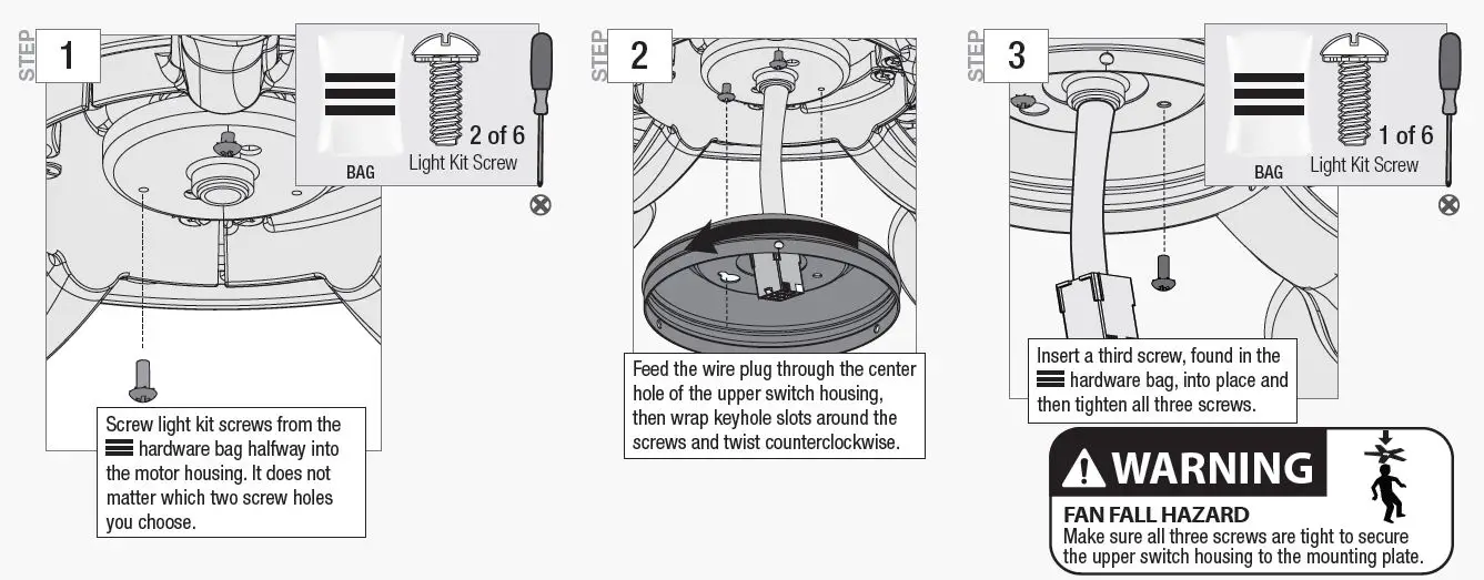 Hunter 51647 Kennewick 52-in Matte Black LED Indoor Flush Mount Ceiling Fan-fig15