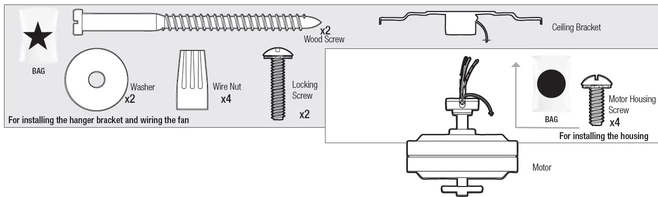 Hunter 51647 Kennewick 52-in Matte Black LED Indoor Flush Mount Ceiling Fan-fig2