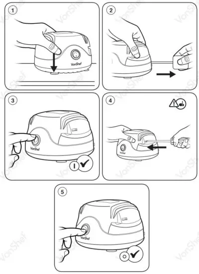 VonShef 2013247 Electric Knife Sharpener - PARTAGE DES TOURNEVIS