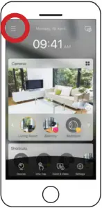 4a - Click on left corner drop down menu