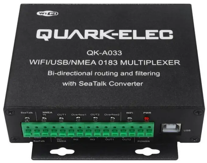 QUARK ELEC QK A033 NMEA 0183 Multiplexer Bi-Directional Routing and FilteringWith SeaTalk Converter -