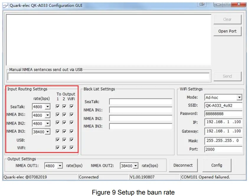 QUARK ELEC QK A033 NMEA 0183 Multiplexer Bi-Directional Routing and FilteringWith SeaTalk Converter -fig12