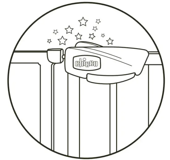 chicco 00-061379 Nightlight Auto Close Safety Gate Cancelletto Autoclose - figure 1