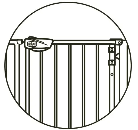 chicco 00-061379 Nightlight Auto Close Safety Gate Cancelletto Autoclose - figure 2