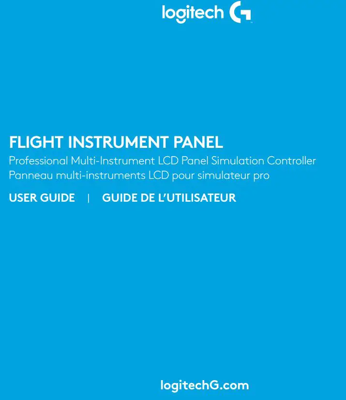 logitech Professional Multi-Instrument LCD Panel Simulation Controller User Guide