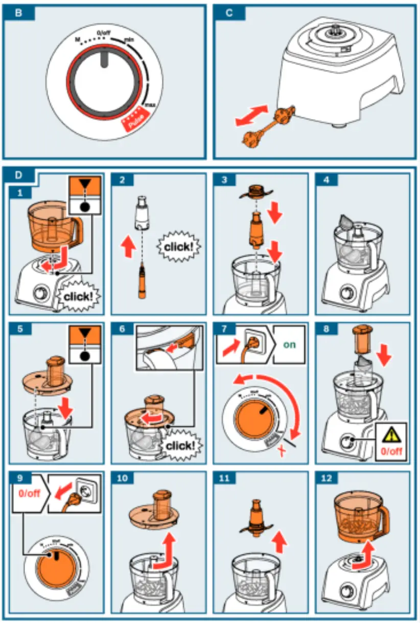 BOSCH MC812S844 MultiTalent 8 Compact Food Processor - fig 1