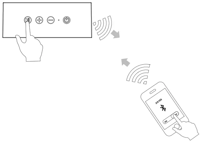PROZIS AS108 Bluetooth Speaker - power