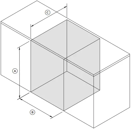 FISHER and PAYKEL A CAVITY & CLEARANCE DIMENSIONS 1
