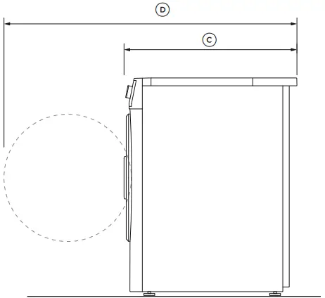 FISHER and PAYKEL B PRODUCT DIMENSIONS 3