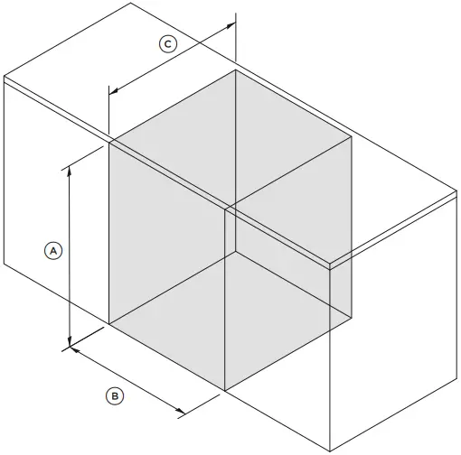 FISHER and PAYKEL C CAVITY & CLEARANCE DIMENSIONS 1