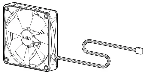 NZXT F Series F120P Static Pressure Fan - overview 1