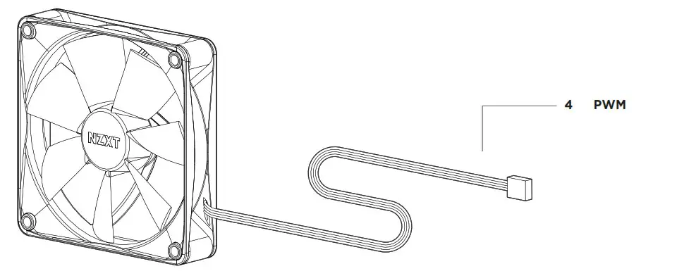 NZXT F Series F120P Static Pressure Fan - overview 3