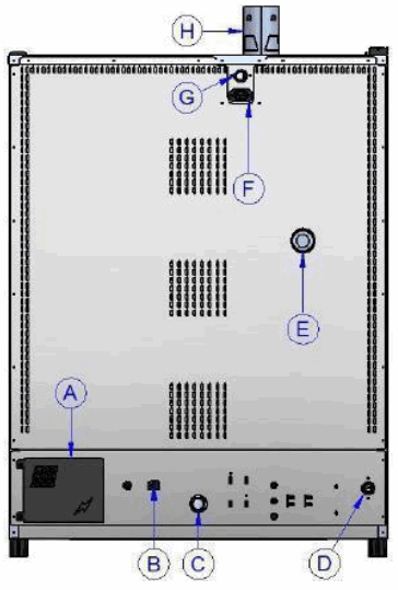 ggm gastro 20707000 6 Burners Gas Stove Static Electric Oven - 4