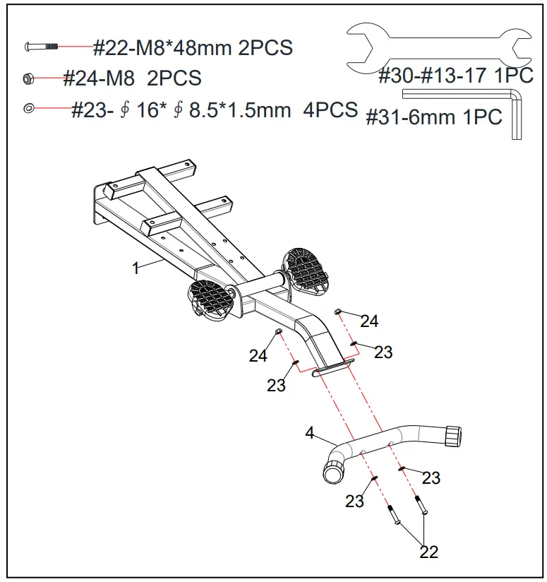SUNNY SF BH621002 Stretch Training Machine - STEP 1