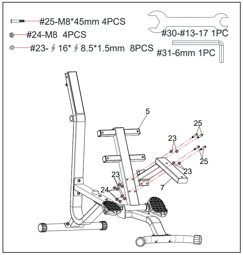 SUNNY SF BH621002 Stretch Training Machine - STEP3