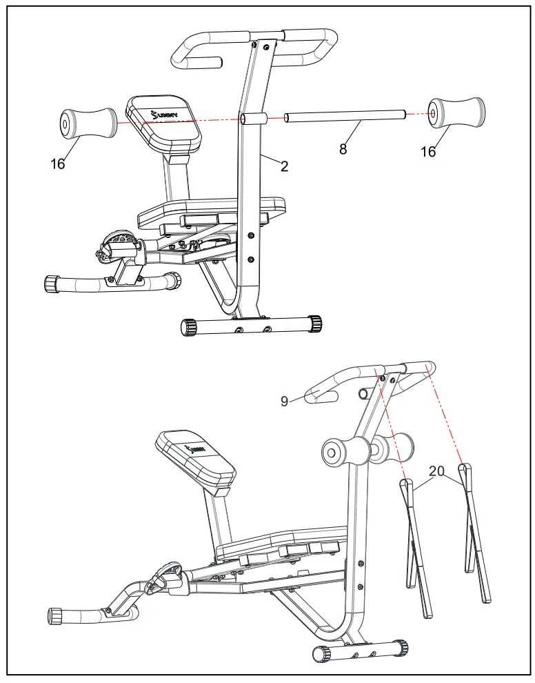 SUNNY SF BH621002 Stretch Training Machine - STEP7